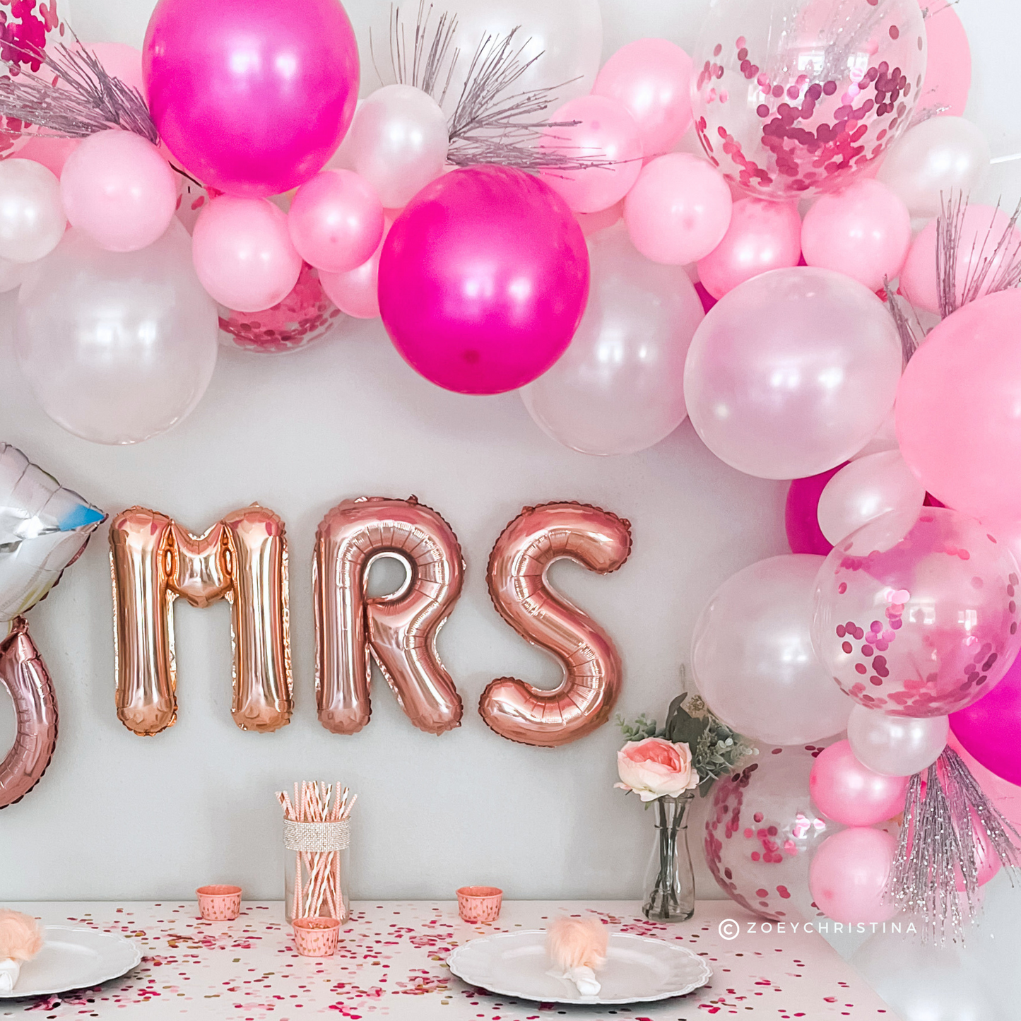 Blush Bubbles Balloon Garland Kit – Pink, White & Pearl Tones | Elegant Party Backdrop for Baby Showers, Birthdays & Bridal Events