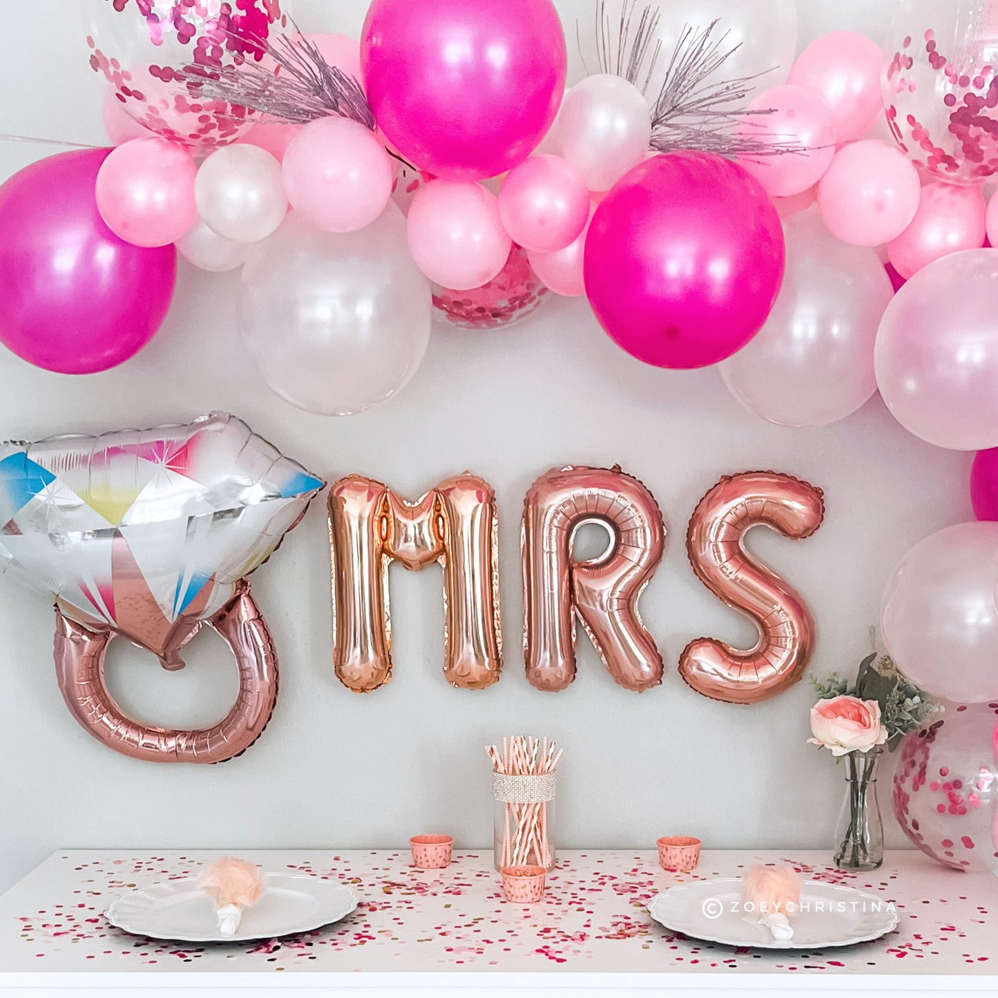 Blush Bubbles Balloon Garland Kit – Pink, White & Pearl Tones | Elegant Party Backdrop for Baby Showers, Birthdays & Bridal Events