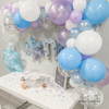 Ice Crystal Balloon Garland Kit – Purple, Blue & White | Winter Wonderland Party Decor