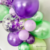 Lagoon Glow Balloon Garland Kit – Bright Purple & Green | Under the Sea Party Decor