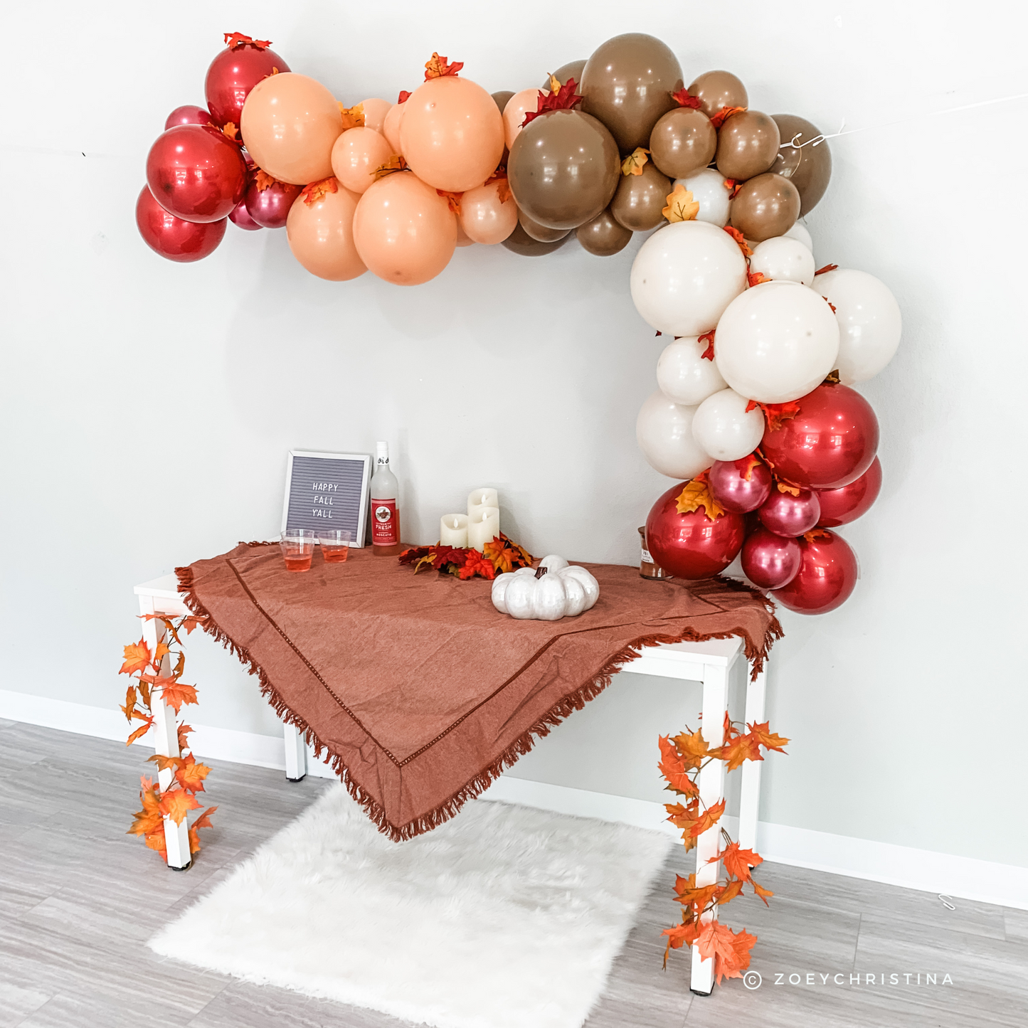 Candy Apple Balloon Garland Kit – Fall & Autumn Party Decor