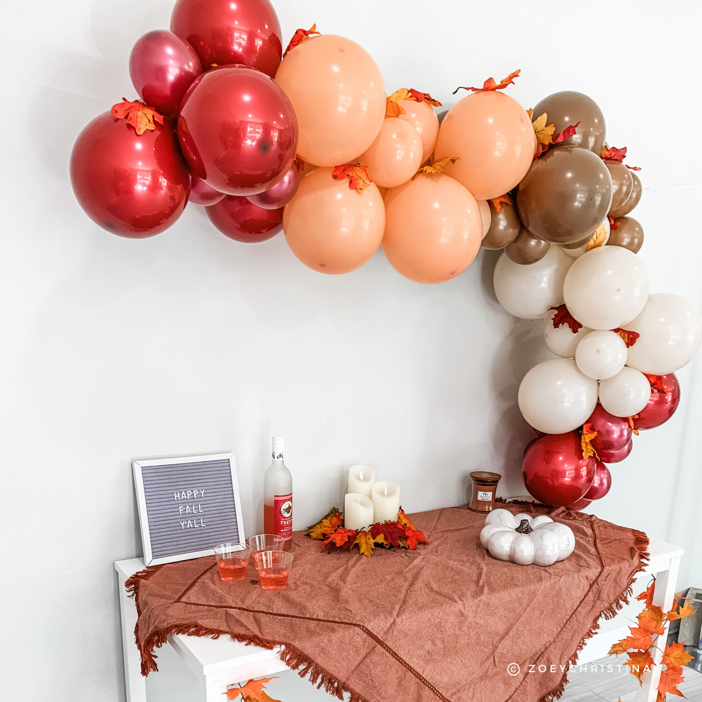 Candy Apple Balloon Garland Kit – Fall & Autumn Party Decor