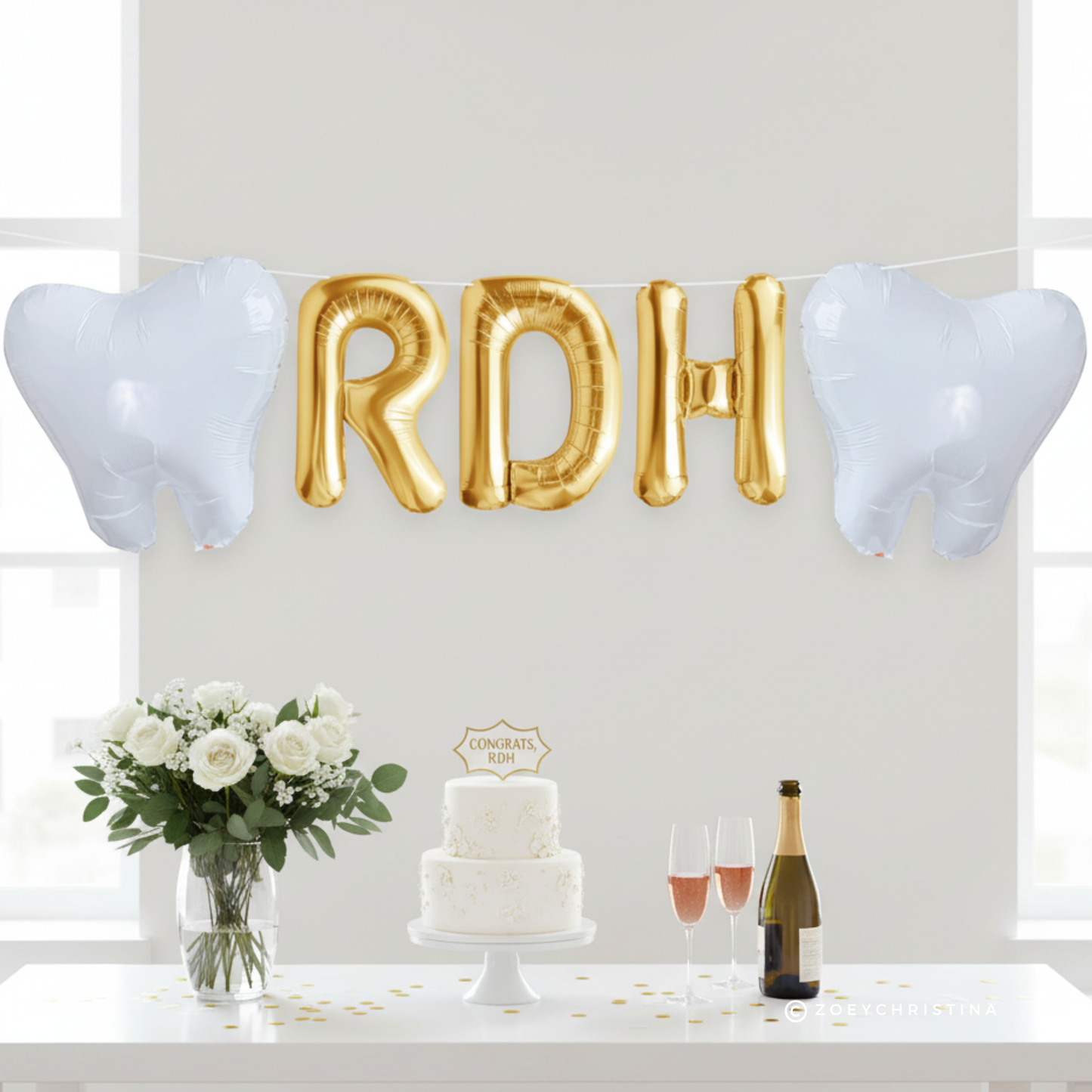 Dental-Themed Party Balloons – Fun Sayings + Tooth Balloons for RDH & Dentist Celebrations