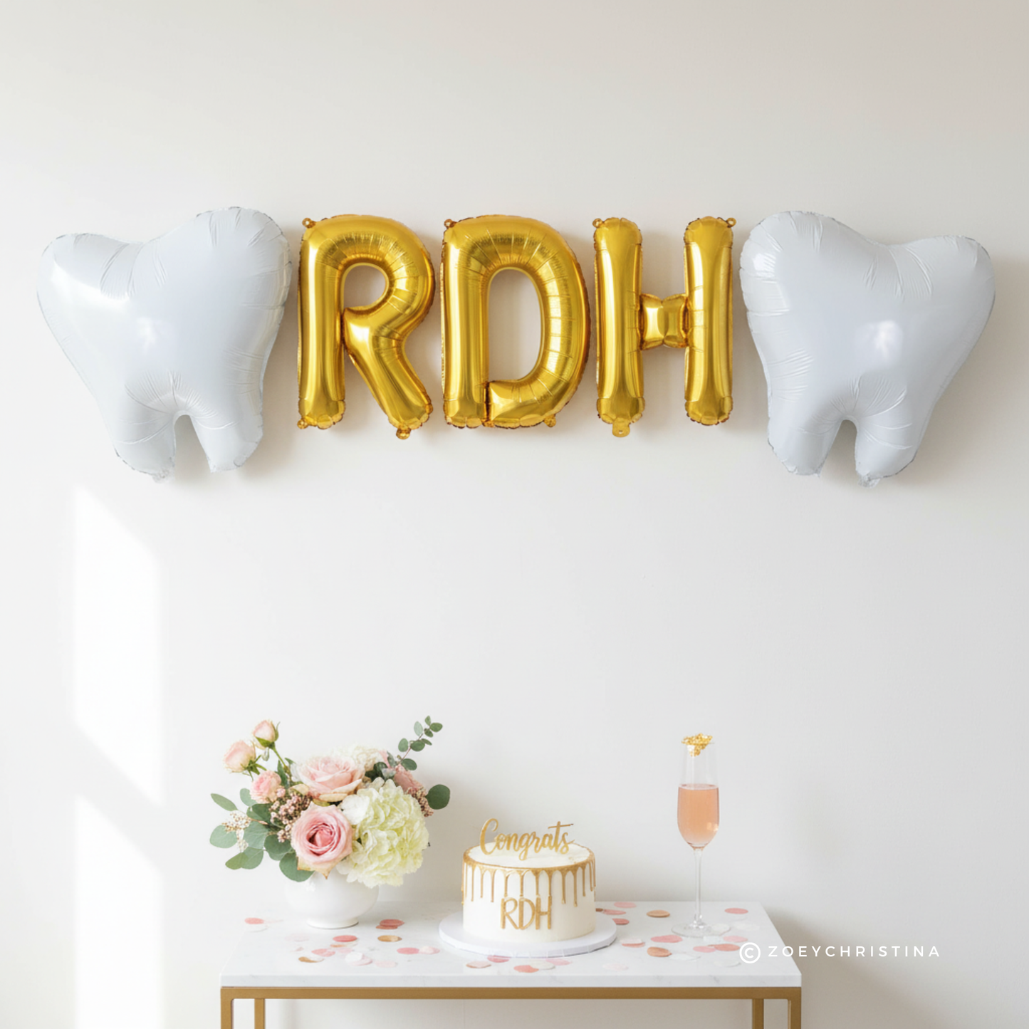 Dental-Themed Party Balloons – Fun Sayings + Tooth Balloons for RDH & Dentist Celebrations