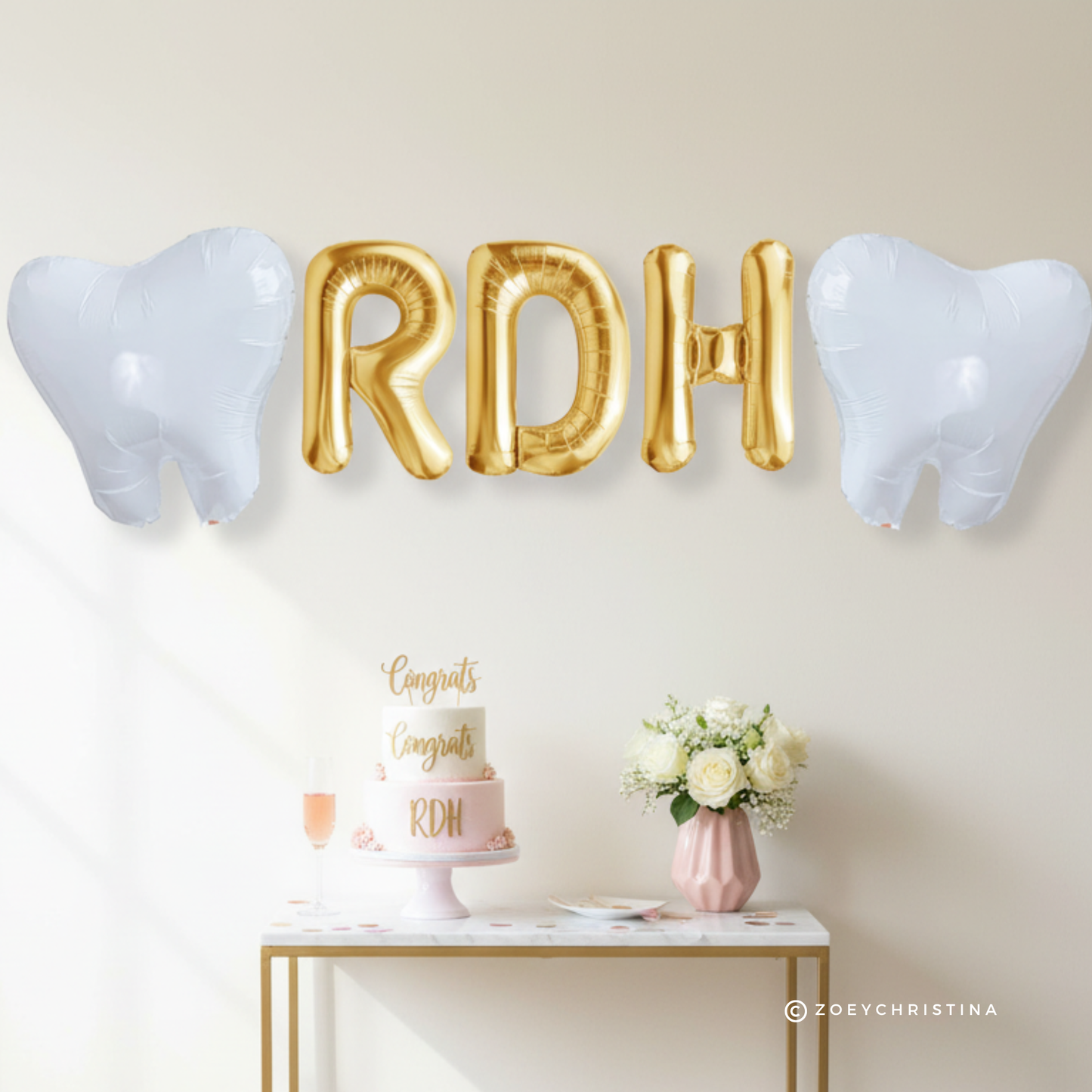 Dental-Themed Party Balloons – Fun Sayings + Tooth Balloons for RDH & Dentist Celebrations