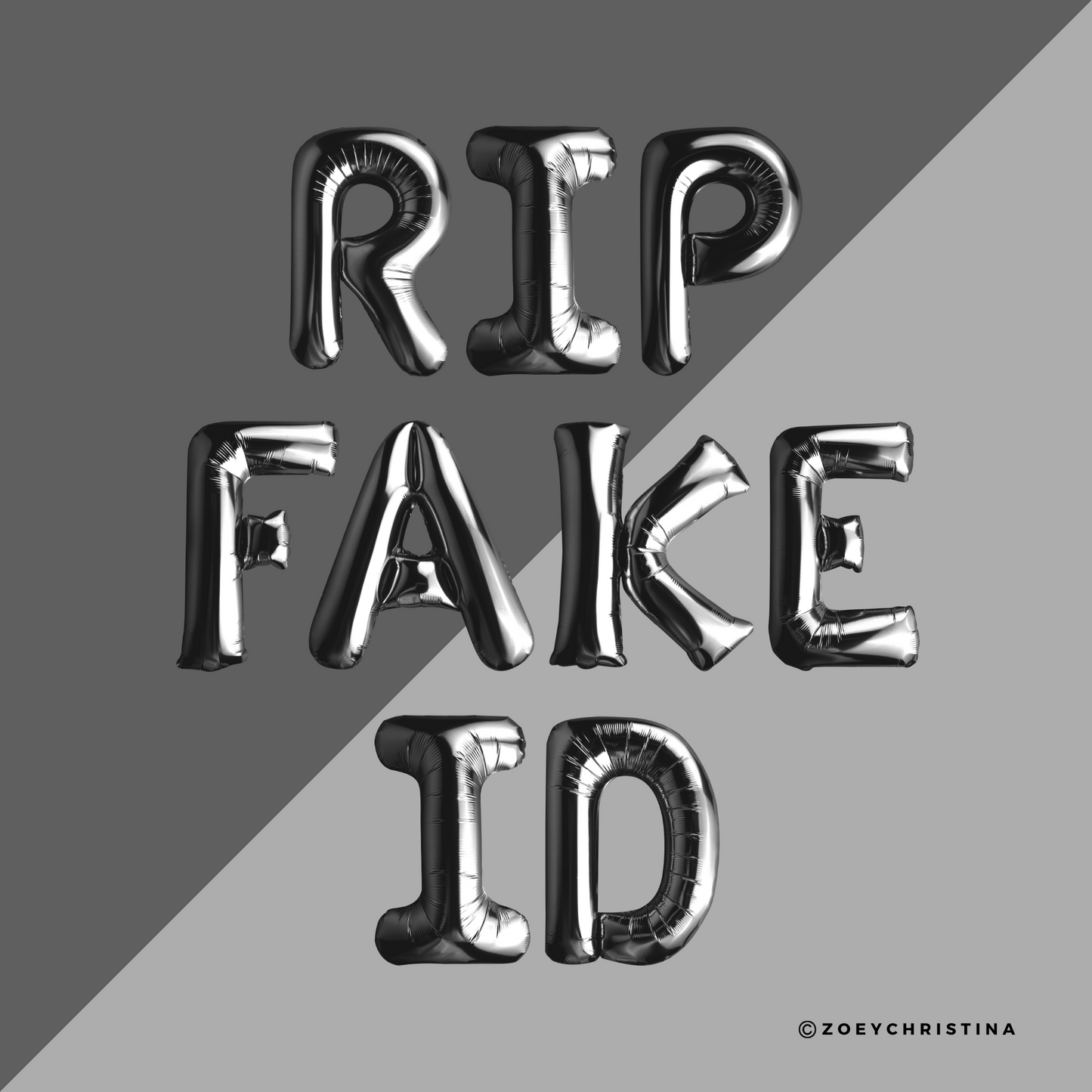 RIP Twenties, RIP 30s, Funeral for My Youth Theme – 16” Foil Balloon Letters