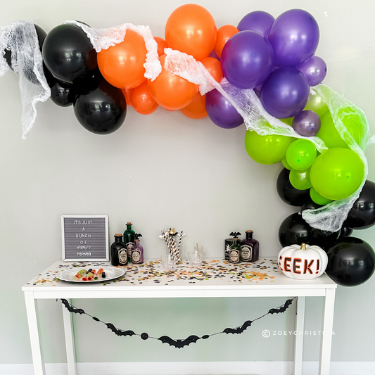 Sisters' Spell Balloon Garland Kit β Witchy Halloween Party Decor