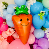 Carrot-Shaped Foil Balloon – 31” Spring & Garden Party Balloon