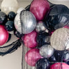 Death to My Youth Balloon Garland Kit – Deep Pink, Black & Silver Party Decor