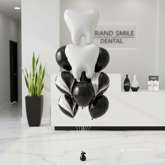 Tooth Balloon Set – Dental Student, Hygienist & Office Party Decor