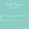 Rose Gold Sequin Table Runner – 12" x 108" Glam Wedding & Party Decor