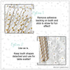 Tooth-Themed Paper Straws – Dentist & Dental Hygienist Party Supplies