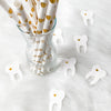 Tooth-Themed Paper Straws – Dentist & Dental Hygienist Party Supplies