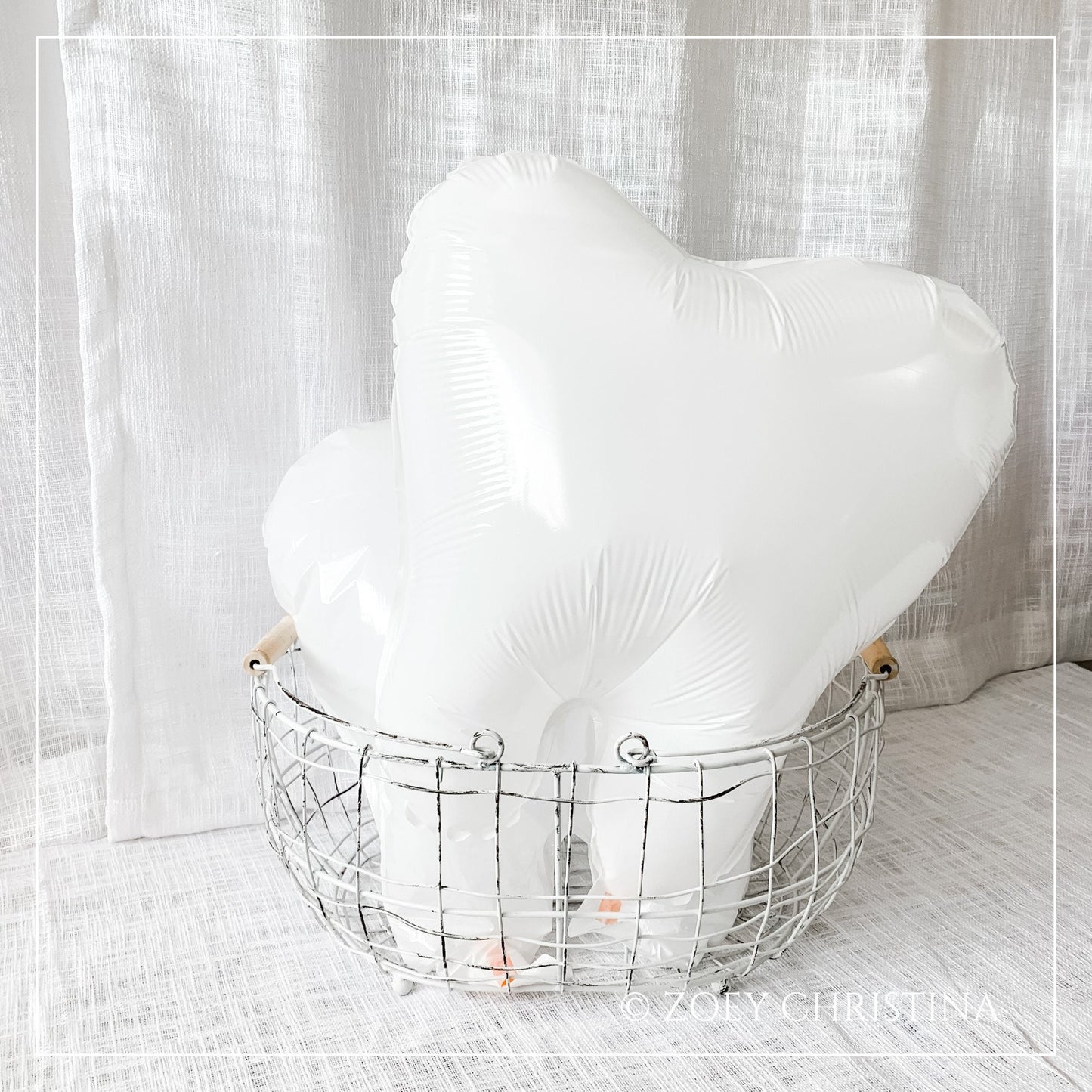 Tooth Balloon – White Foil Balloon for Dentists & Tooth Fairy Parties