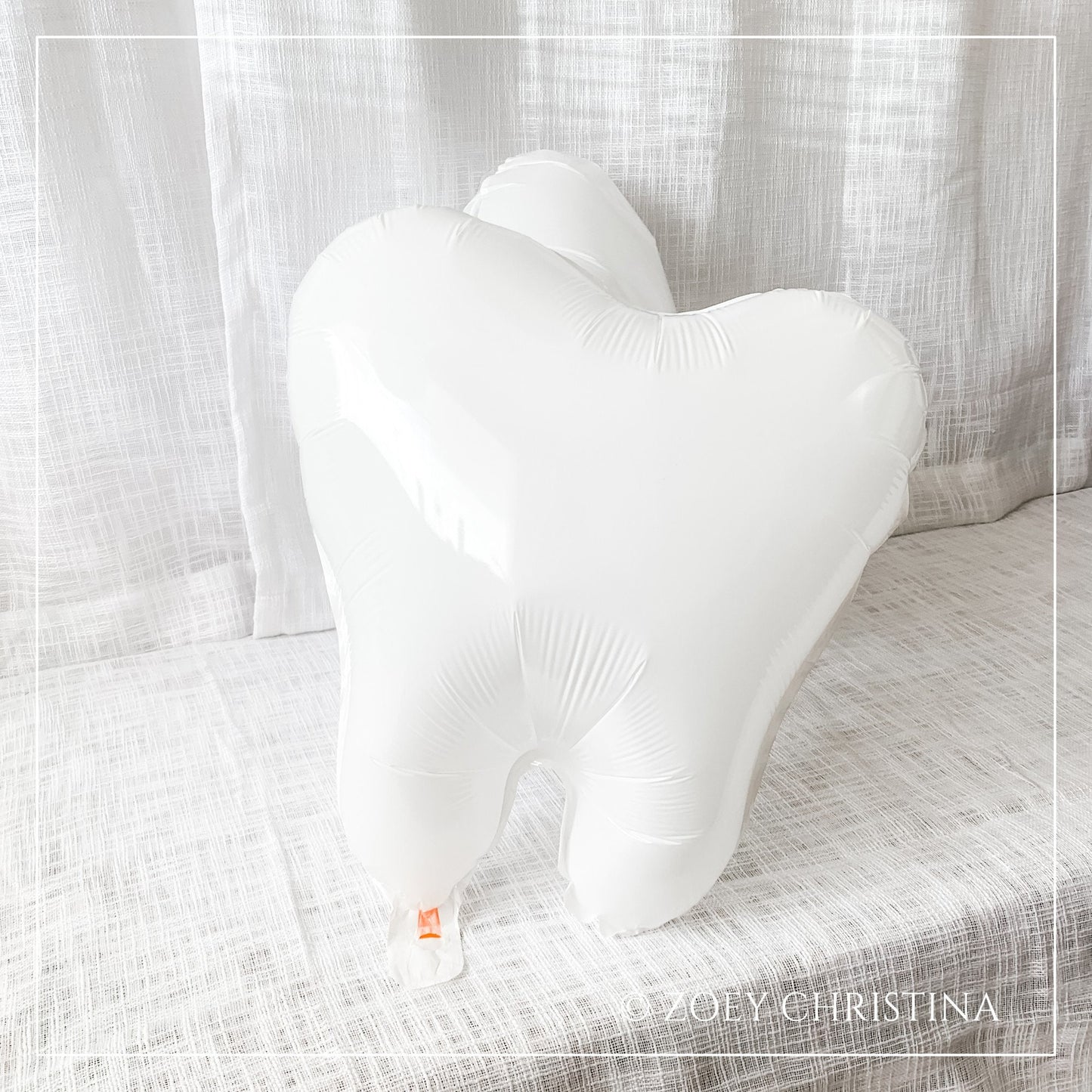 Tooth Balloon – White Foil Balloon for Dentists & Tooth Fairy Parties