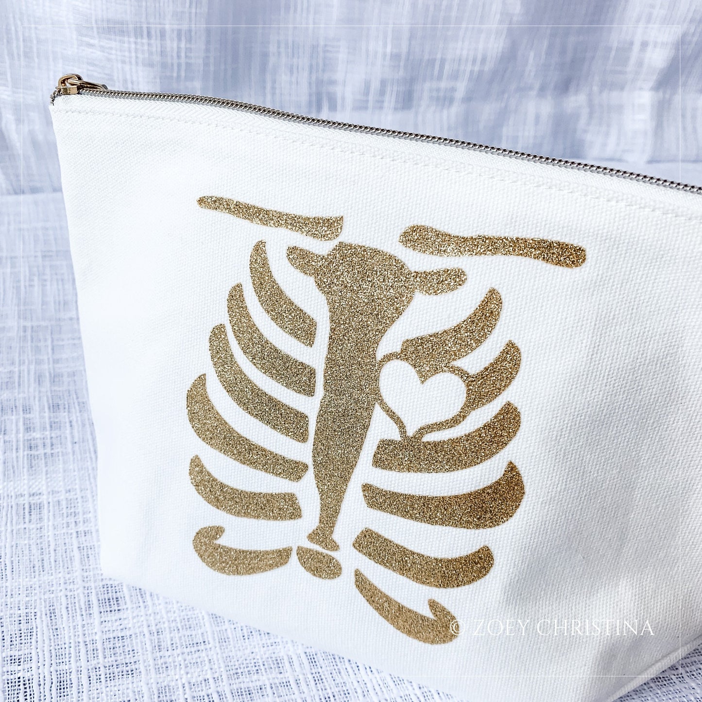 Radiology Rib Cage Cosmetic Case – X-Ray Tech & Medical Professional Pouch