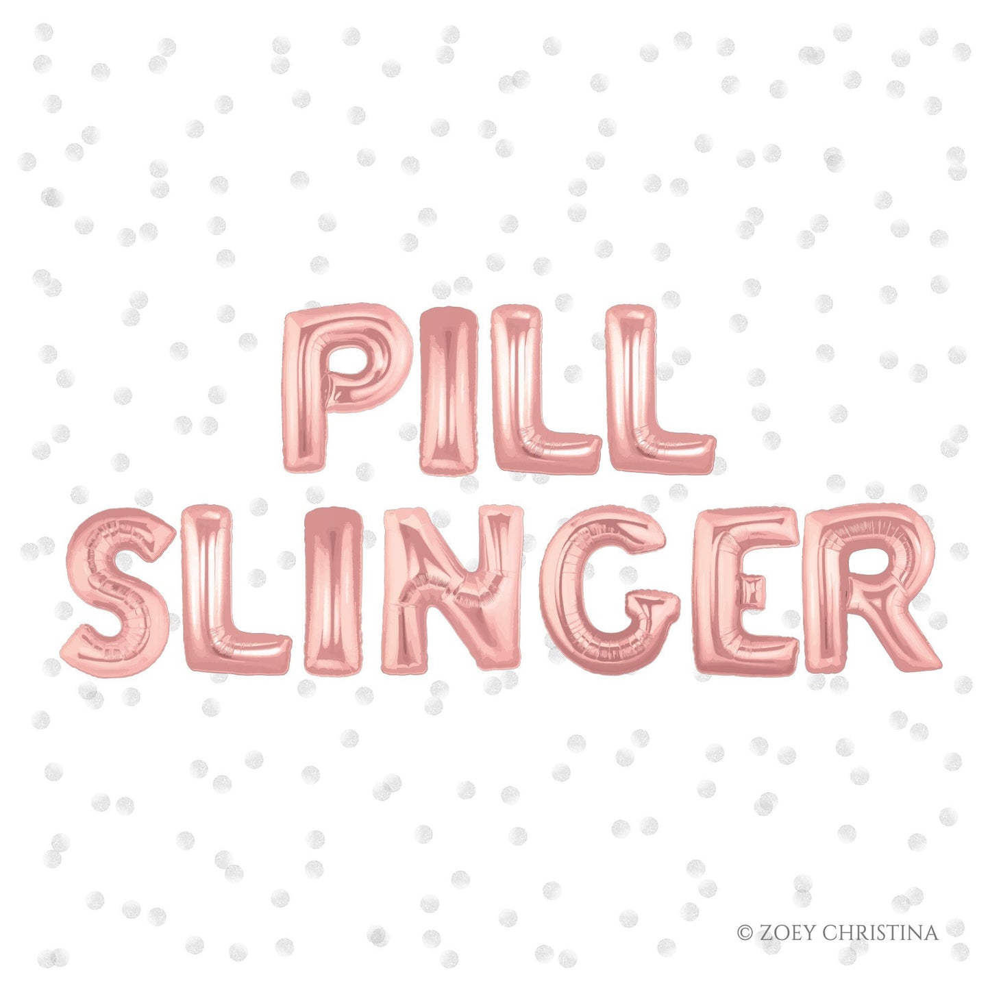 Pharm Tech Celebration Balloons – Foil Letter Banner (Multiple Sayings!)
