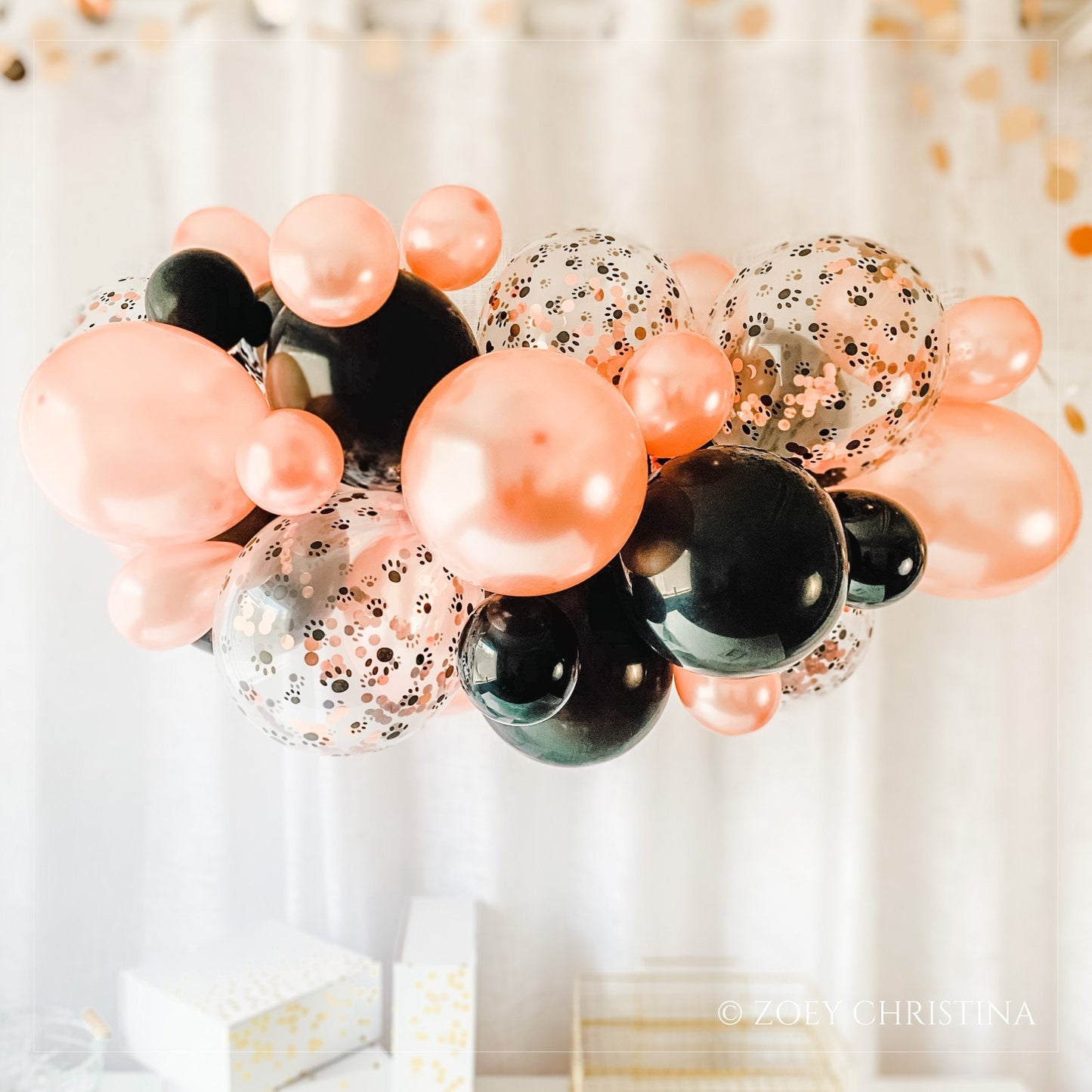 Dog & Cat Birthday Balloon Garland – Elegant & Fun Pawty Supplies