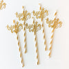 Glitter "Twenty One" Party Straws – 10 Pack for 21st Birthday Drinks