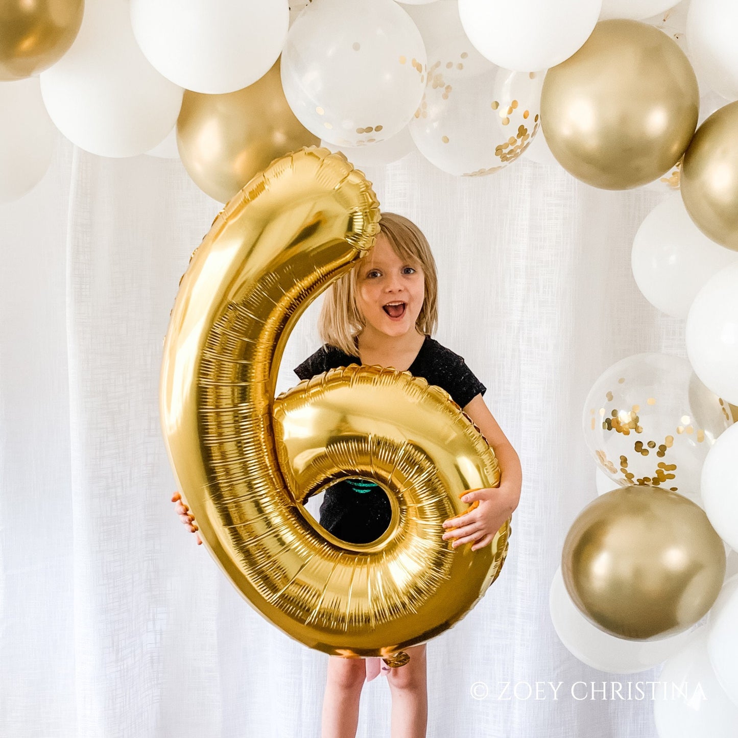 Foil Number Balloons “2” & “5” – 16” or 40” Sizes | Air or Helium Options