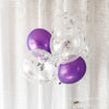 Clear Balloons with Silver Star Confetti – Celestial & Elegant Decor