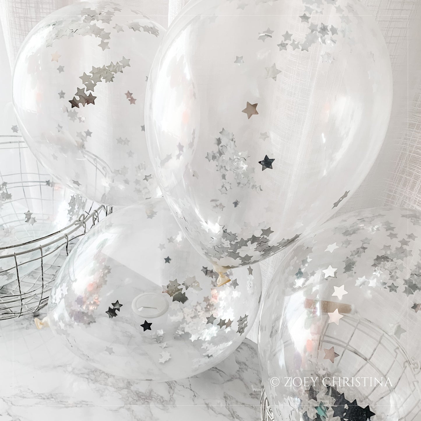 Crescent Moon Foil Balloon – 3 Colors (Silver, Blue, Pink) – Celestial Party Decor