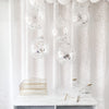 Clear Balloons with Silver Star Confetti – Celestial & Elegant Decor