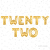 22nd Birthday Foil Letter Balloons – Fun & Trendy Birthday Banner