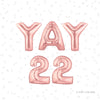 22nd Birthday Foil Letter Balloons – Fun & Trendy Birthday Banner