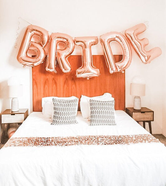 Jumbo Rose Gold Foil Balloon Letters – 40" Custom Party Decor