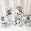 Graduation Celebration Balloon – Black & Silver Confetti with "Beautiful and Brilliant" Print