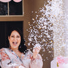 White and Gold Confetti Popper