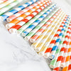 Tropical Fiesta Paper Straws – Colorful Party Straws (25 Pack)