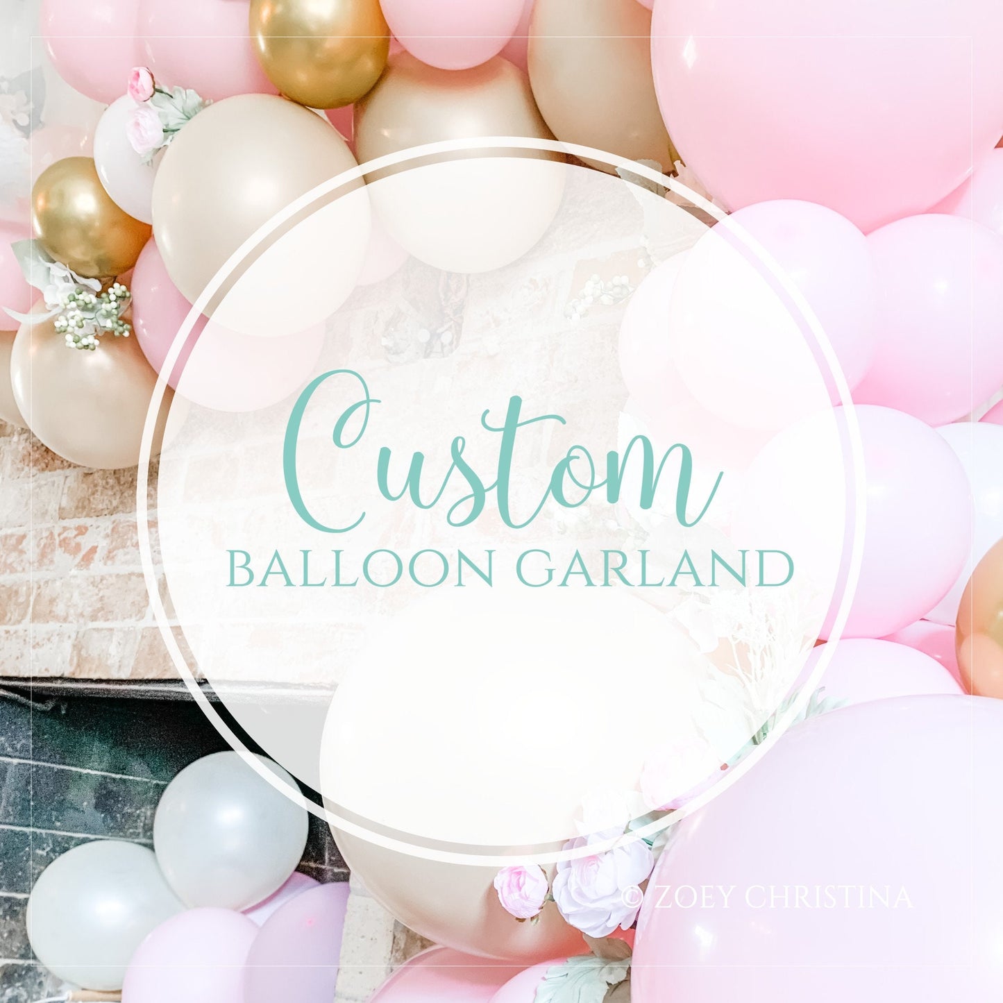 Personalized Balloon Garland – Custom Color Balloon Arch for Events