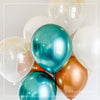 Gold, Dark Gold & Dark Green Latex Balloon Bouquet – Luxe Earth Tones