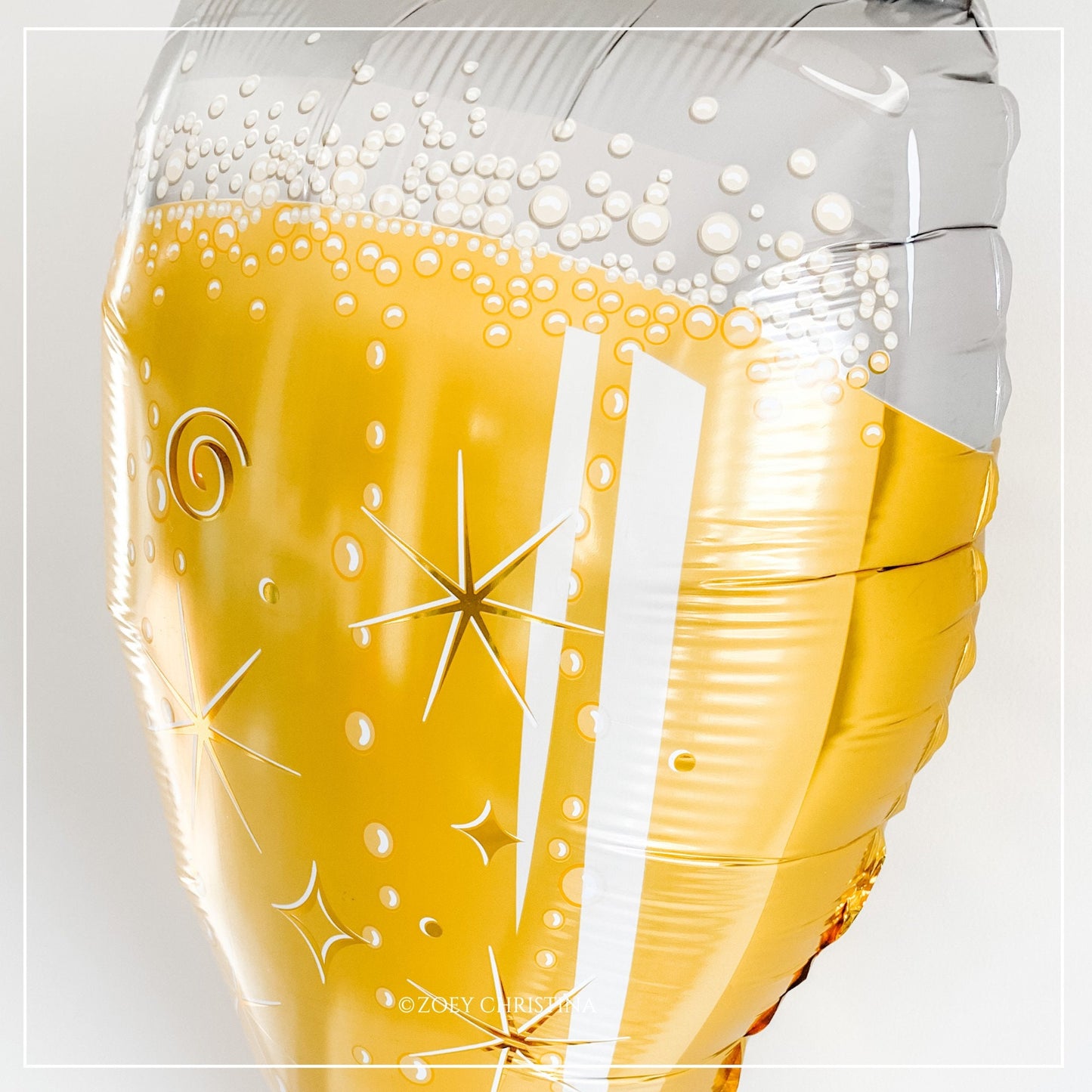 Champagne Glass Balloon – Wedding, Bridal Shower & New Year’s Eve Decor