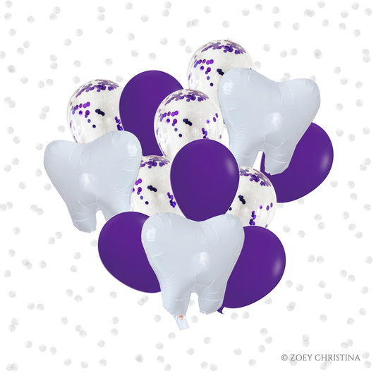 Dental-Themed Balloon Bouquet – Dentist, Tooth Fairy & Graduation Decor