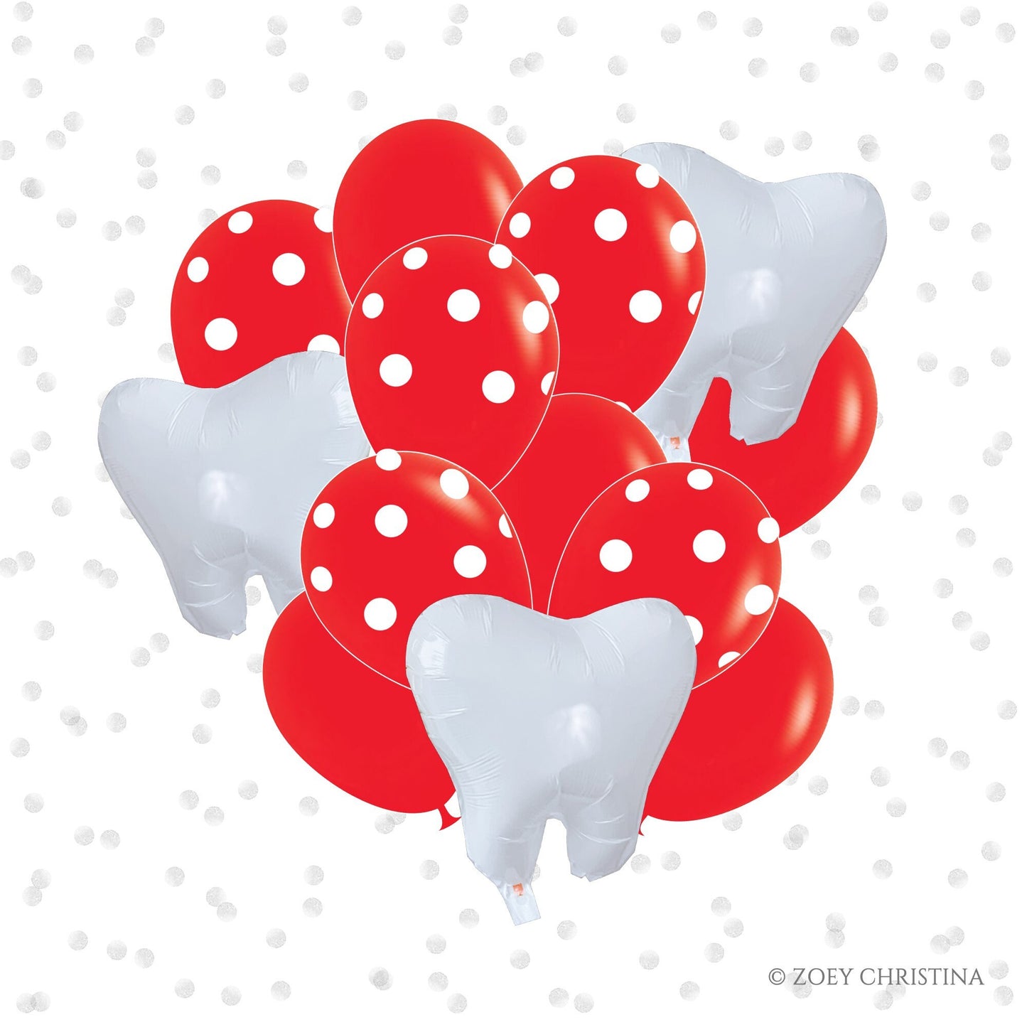 Tooth Fairy Party Balloons – Dentist Graduation Celebration Supplies