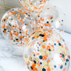 Construction Party Confetti Balloons – 12” Latex Balloons in Work Zone Colors