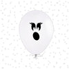 Ghost Face Halloween Balloons – White Latex Balloons
