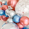Chrome Patriot Balloon Garland Kit – Red, White, Blue & Silver Party Decor