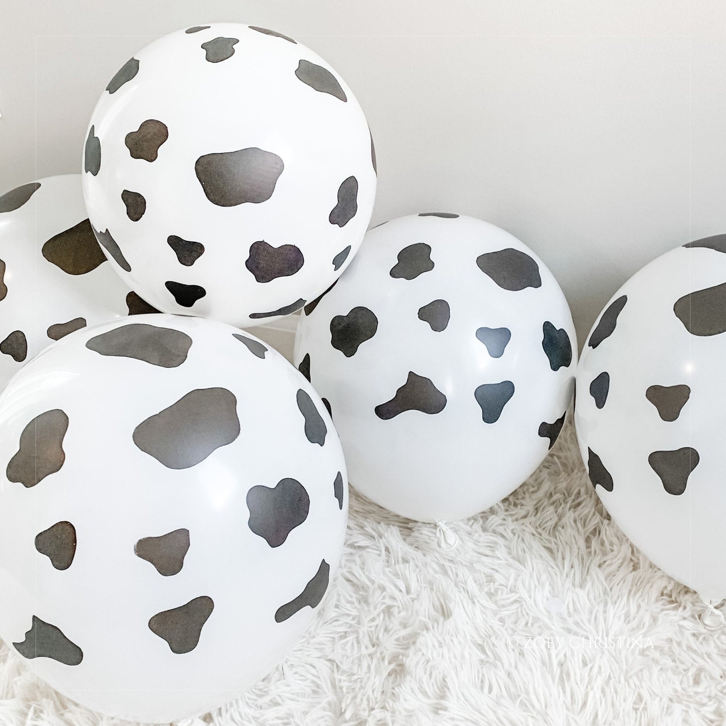 Cow Print Balloons – Farm Birthday, Rodeo, Barnyard & Western Theme