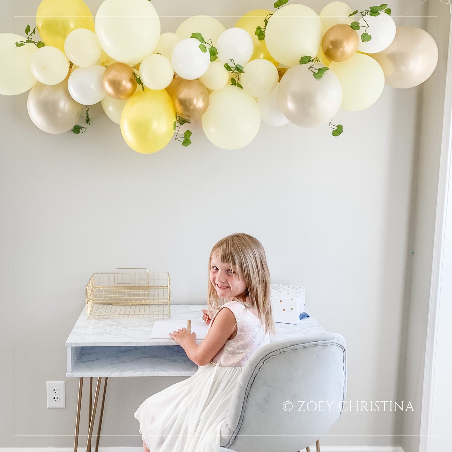 Bright Yellow Balloon Garland – Lemonade Stand & Summer Birthday Decorations