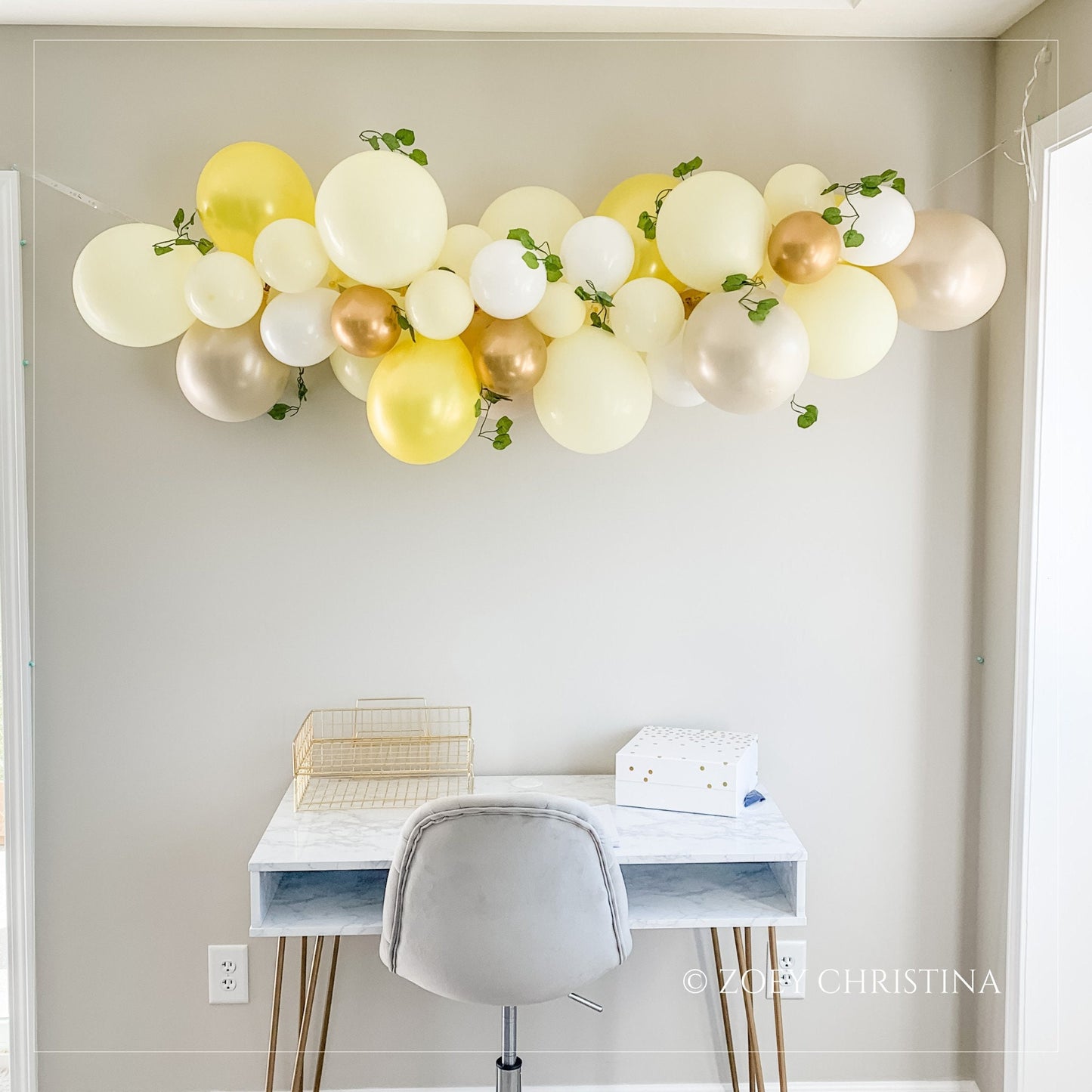 Bright Yellow Balloon Garland – Lemonade Stand & Summer Birthday Decorations