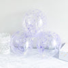 Lavender Confetti-Filled Balloons – 12” Clear Latex Balloons for Weddings & Events