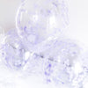 Lavender Confetti-Filled Balloons – 12” Clear Latex Balloons for Weddings & Events