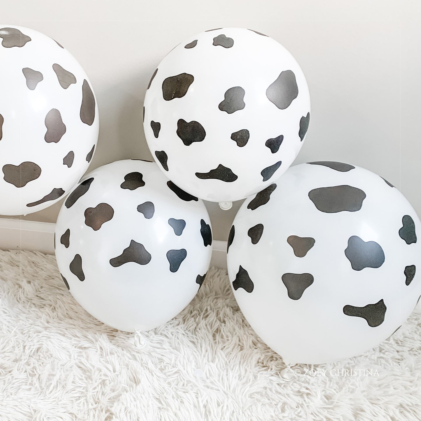 Cow Print Balloons – Farm Birthday, Rodeo, Barnyard & Western Theme