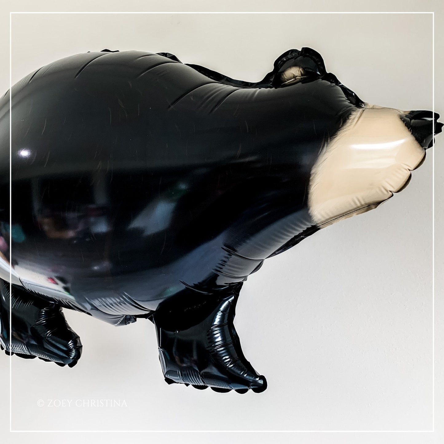 Woodland-Themed Bear Balloon – 21” Foil Balloon for Baby Showers & Birthdays