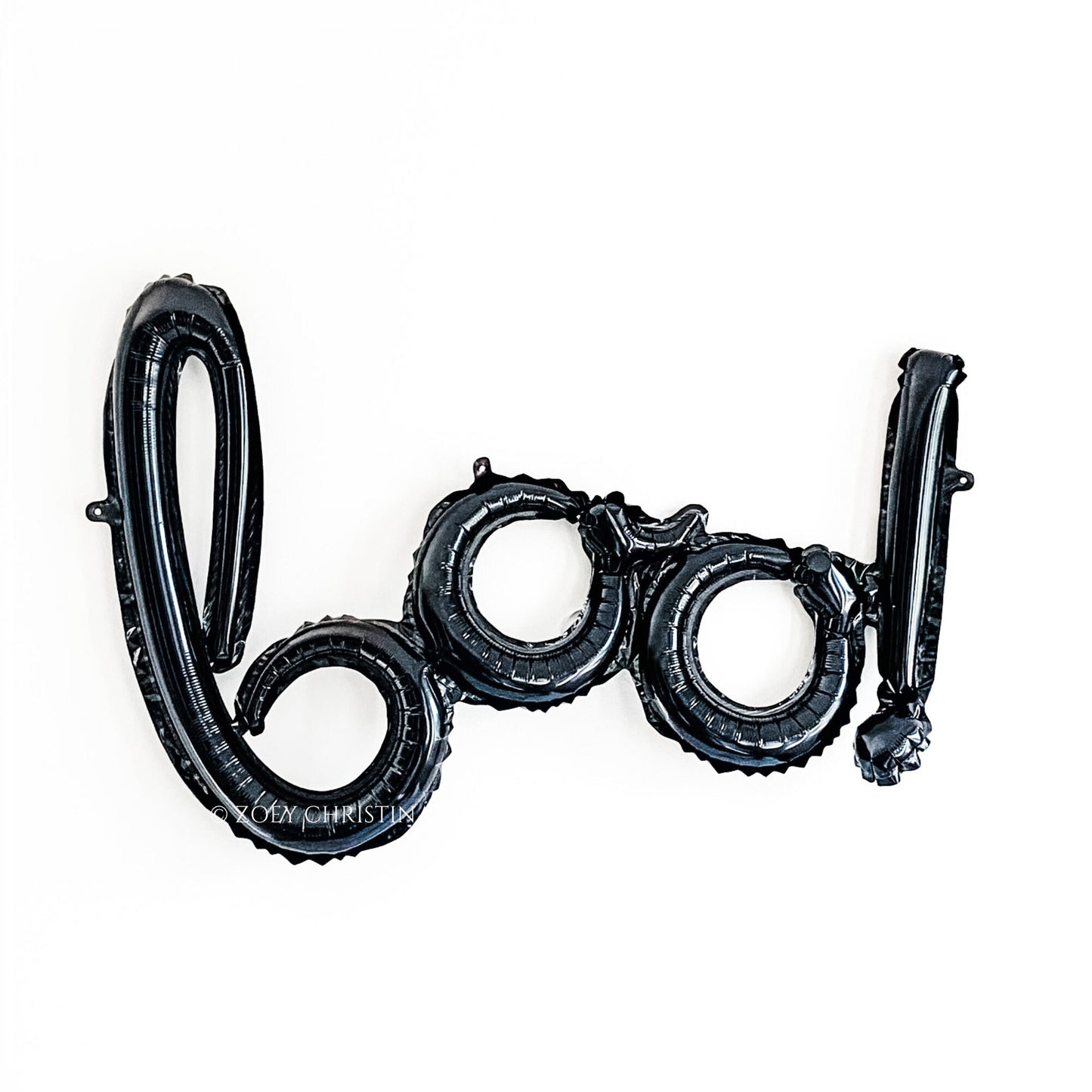 BOO!" Black Foil Balloon – Approx. 24" | Air-Fill Only