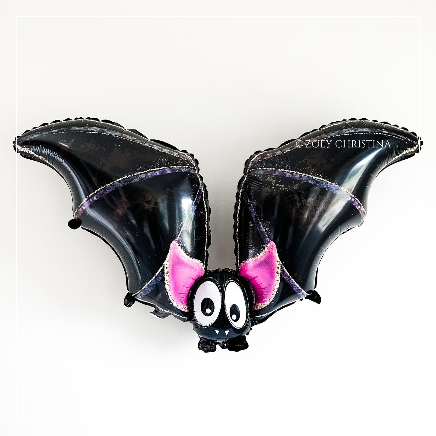 Cute & Whimsical Bat Party Decoration - Halloween Foil Balloon